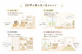 20坪の家を広く見せるコツ