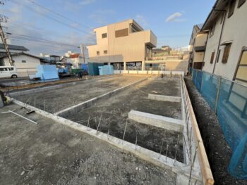 静岡県事務所新築工事 土間工事(埋め戻し・転圧)👷♂️