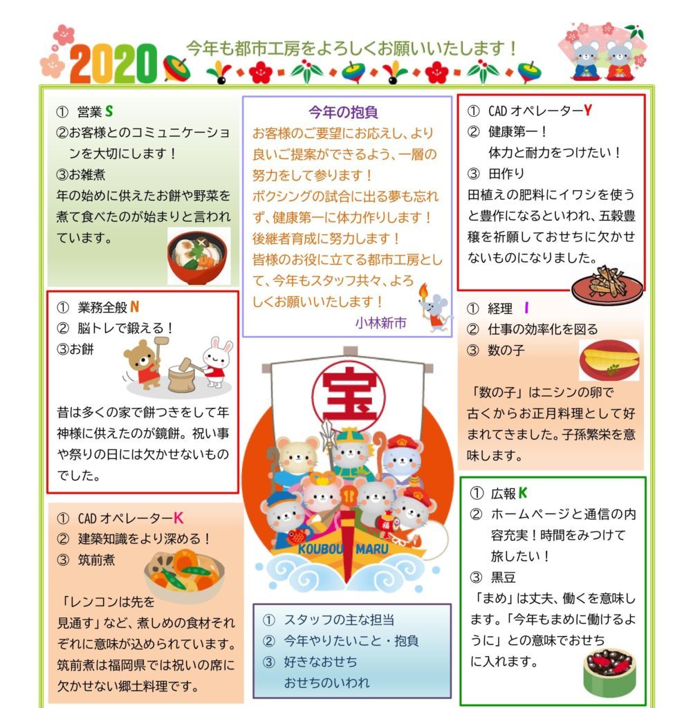 都市工房通信1月号発行しました🌺