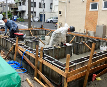 江戸川区新築注文住宅K様邸　基礎工事　👷‍♂️