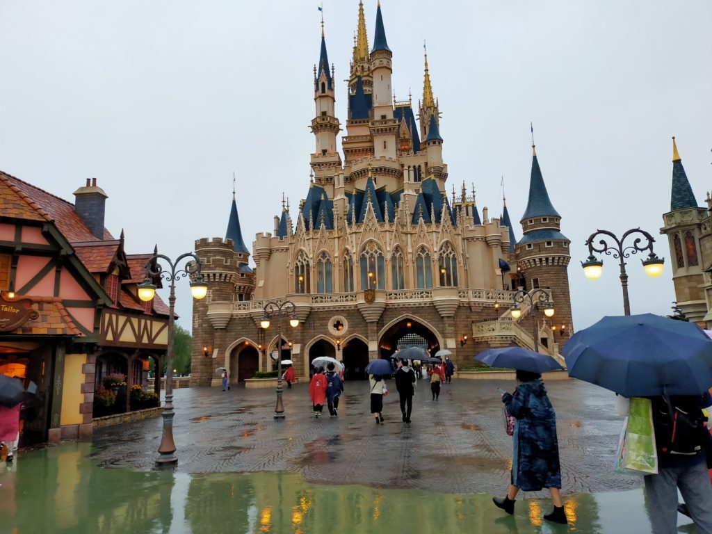 雨の中のディズニーランド🏰