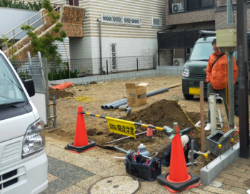 江戸川区K様邸 水道管引込工事👷♂️