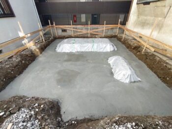 江戸川区O様邸 基礎工事 防湿シート・捨コン