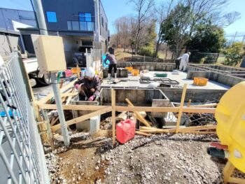 八千代市A様邸　基礎枠組👷‍♂️