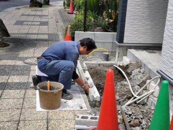 江戸川区K様邸　玄関アプローチ