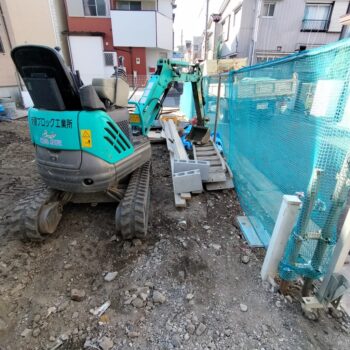 江戸川区N様邸ブロック積み