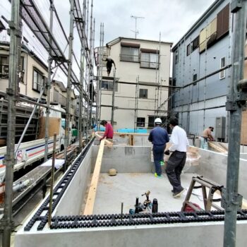 江戸川区N様邸土台敷き