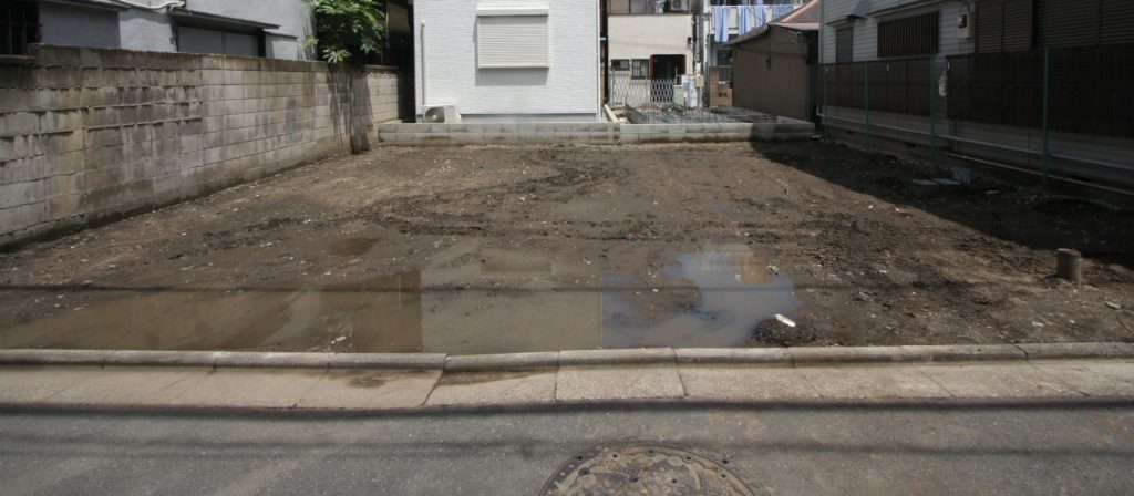 静かに建築を待つ 足立区S様邸建築予定地