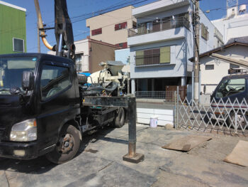 静岡県事務所新築工事 土間コン打設👷♂️