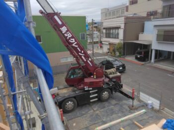静岡県事務所新築工事上棟