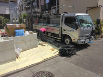 江戸川区N様邸基礎立上り