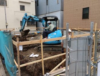 江戸川区N様邸根伐り掘削工事