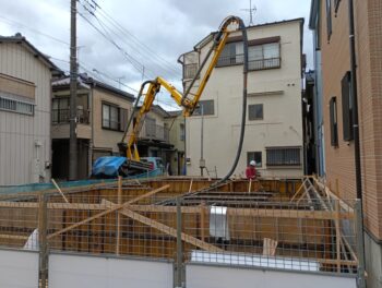 江戸川区N様邸　基礎立ち上がりコンクリート打設👷‍♂️