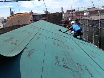 江戸川区N様邸屋根ルーフィング