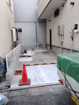 江戸川区N様邸　外構工事進捗フェンス👷‍♂️