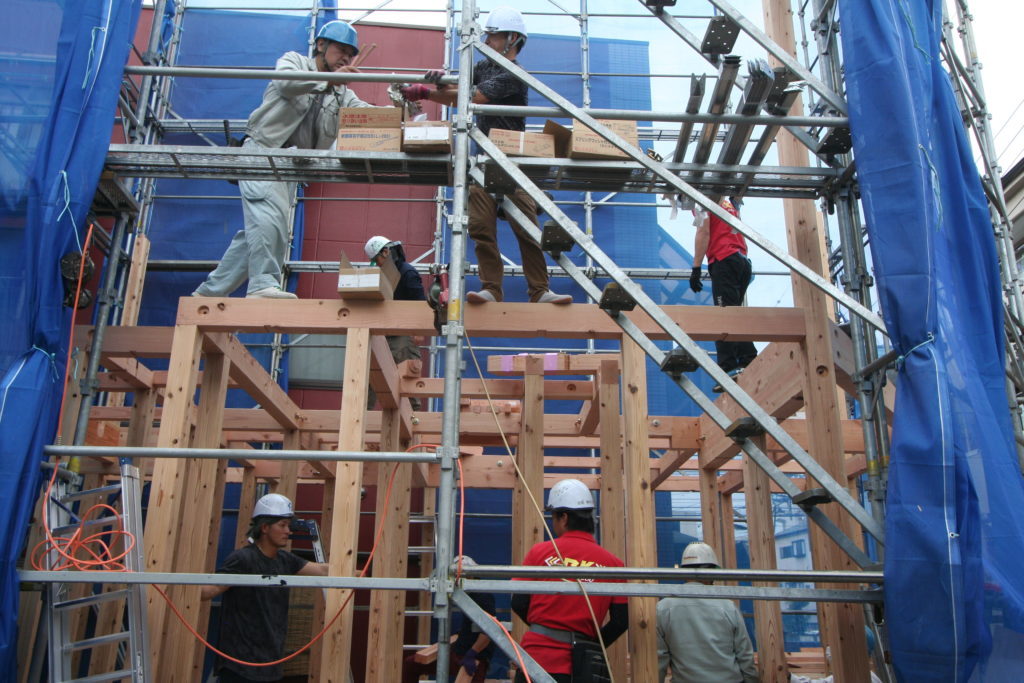 墨田区新築建て替え住宅H様邸 いよいよ上棟です🏡👷