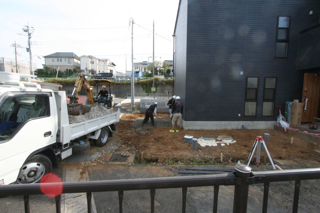 市川市新築注文住宅Ｓ様邸　外構工事👷