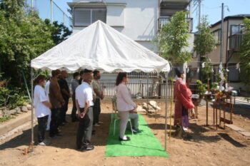 江戸川区新築注文住宅T様邸　地鎮祭