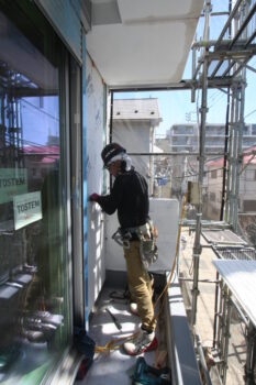 江戸川区K様邸 外壁施工👷