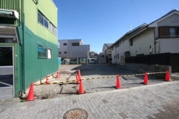 静岡県事務所新築工事 地縄張り
