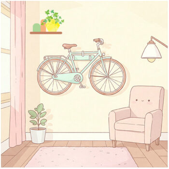 自転車壁掛け