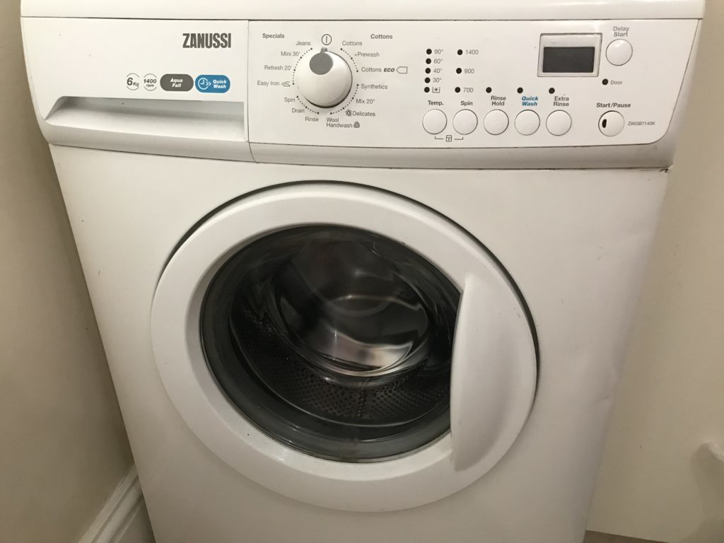 イギリス住宅の洗濯