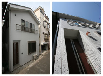17坪・高い収納力の2階建て狭小住宅：江戸川区