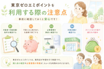 東京ゼロエミ利用注意点イメージ